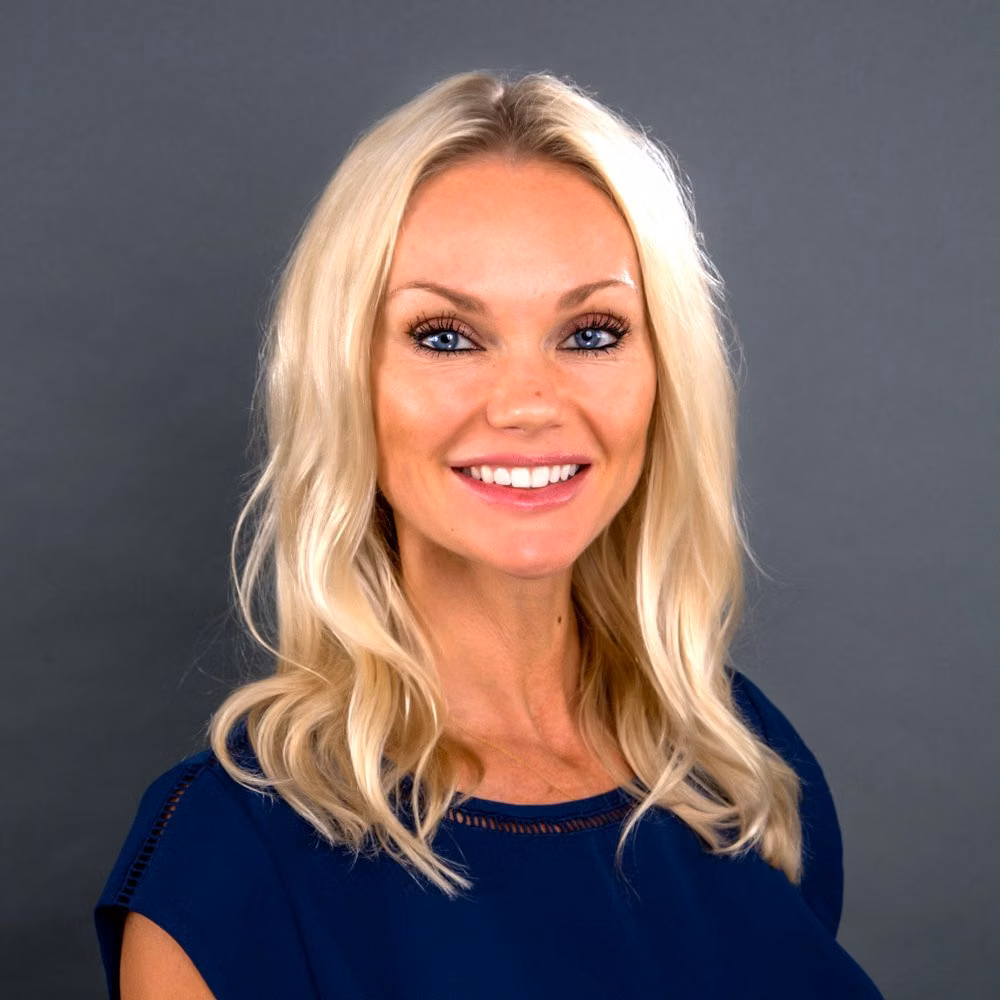 Employee headshot from an on-site headshot station